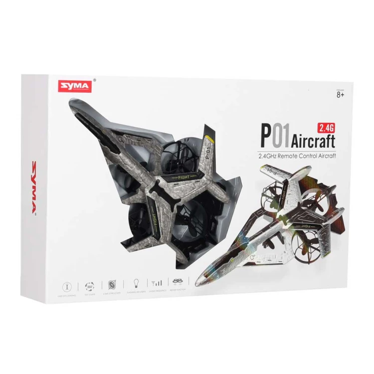 Dron RC Syma P01 LED 2.4G 360 akrobacje automatyczny start stabilizacja lotu