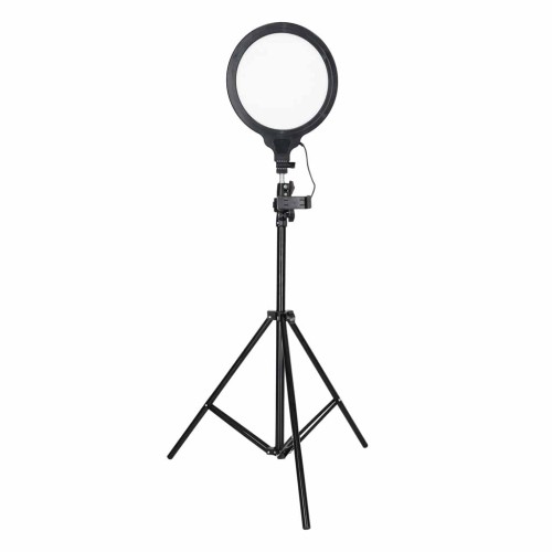 Lampa pierścieniowa studyjna LED ring okrągła do filmów 3 barwy światła panel