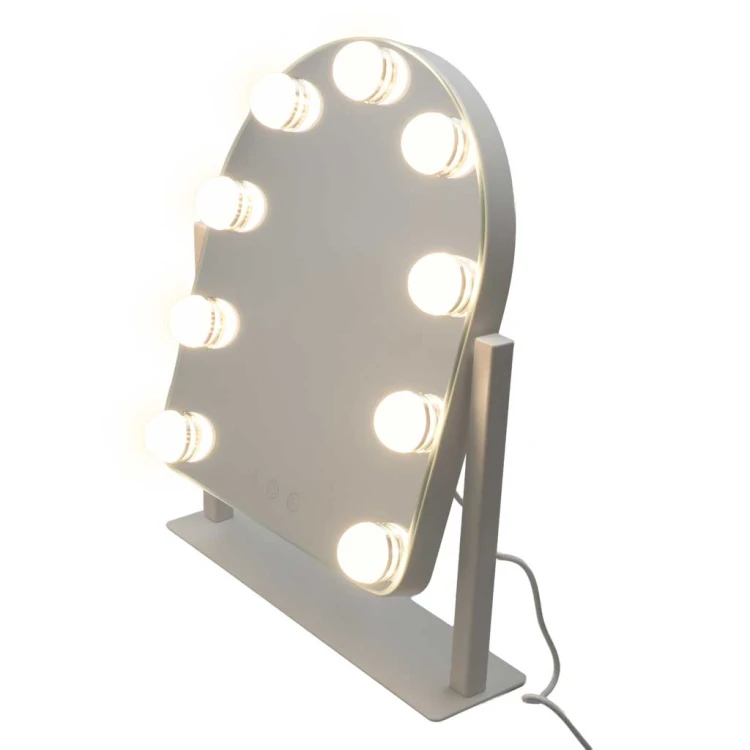 Lusterko do makijażu LED z 9 żarówkami podświetlane kosmetyczne