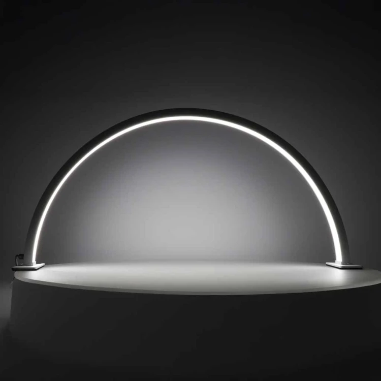 Lampa kosmetyczna LED bezcieniowa biurkowa do manicure paznokci łuk biała