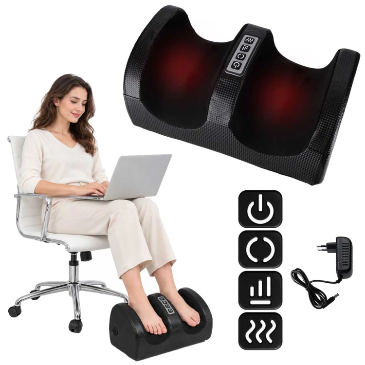 Masażer stóp łydek elektryczny ucisk Shiatsu podgrzewanie relaks