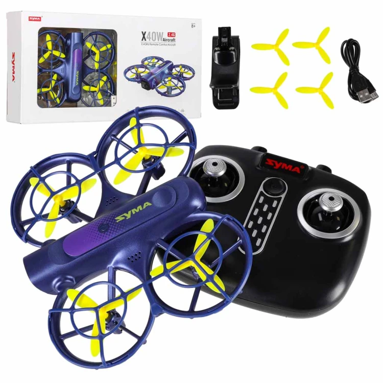 Dron RC Syma X40W FPV WiFi 2.7K HD Zawis 360 Kamera USB 6AXIS