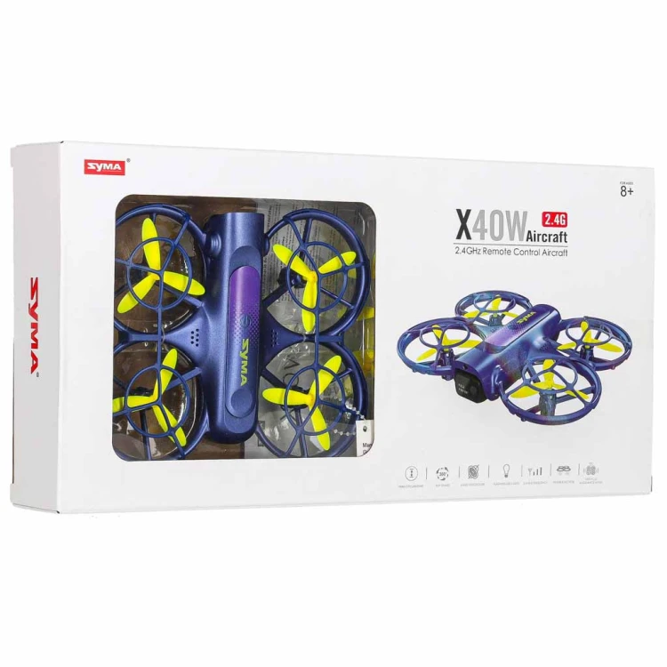 Dron RC Syma X40W FPV WiFi 2.7K HD Zawis 360 Kamera USB 6AXIS