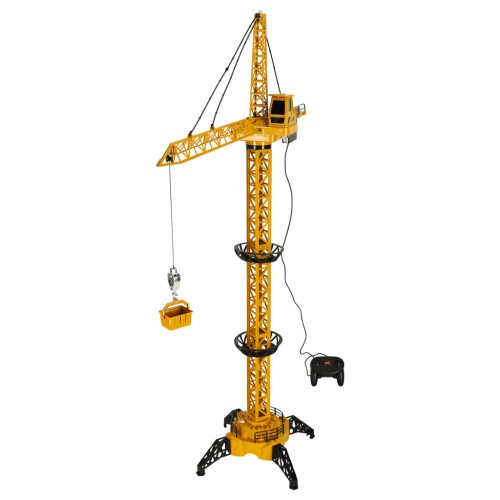 Dźwig Żuraw budowlany zdalnie sterowany RC z hakiem 4CH 128cm