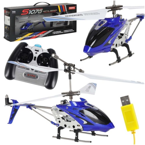 Helikopter zdalnie sterowany na pilota RC SYMA S107G niebieski