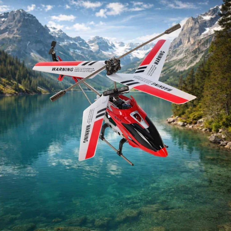 Helikopter zdalnie sterowany na pilota RC SYMA S107G czerwony