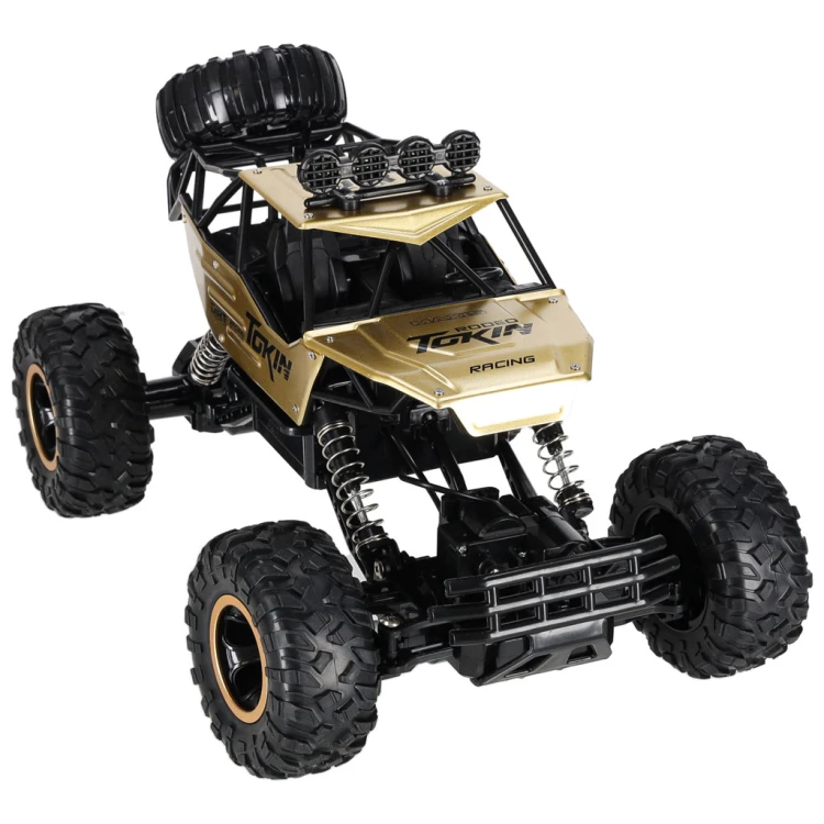 Samochód zdalnie sterowany na pilota RC Rock Crawler 1:12 4WD METAL złoty