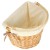 Koszyk rowerowy wiklinowy na rower RALLEX przedni pleciony click biały