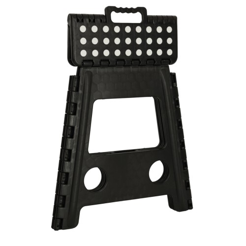 Stołek taboret składany antypoślizgowy 39,5 cm czarny