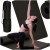 Mata do ćwiczeń jogi gimnastyczna treningowa fitness karimata gruba 1,5cm czarna + pokrowiec
