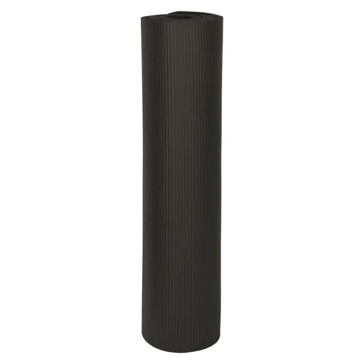 Mata do ćwiczeń jogi gimnastyczna treningowa fitness karimata gruba 1,5cm czarna + pokrowiec