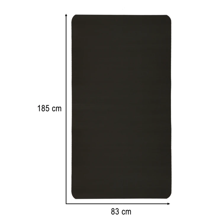 Mata do ćwiczeń jogi gimnastyczna treningowa fitness karimata gruba 1,5cm czarna + pokrowiec