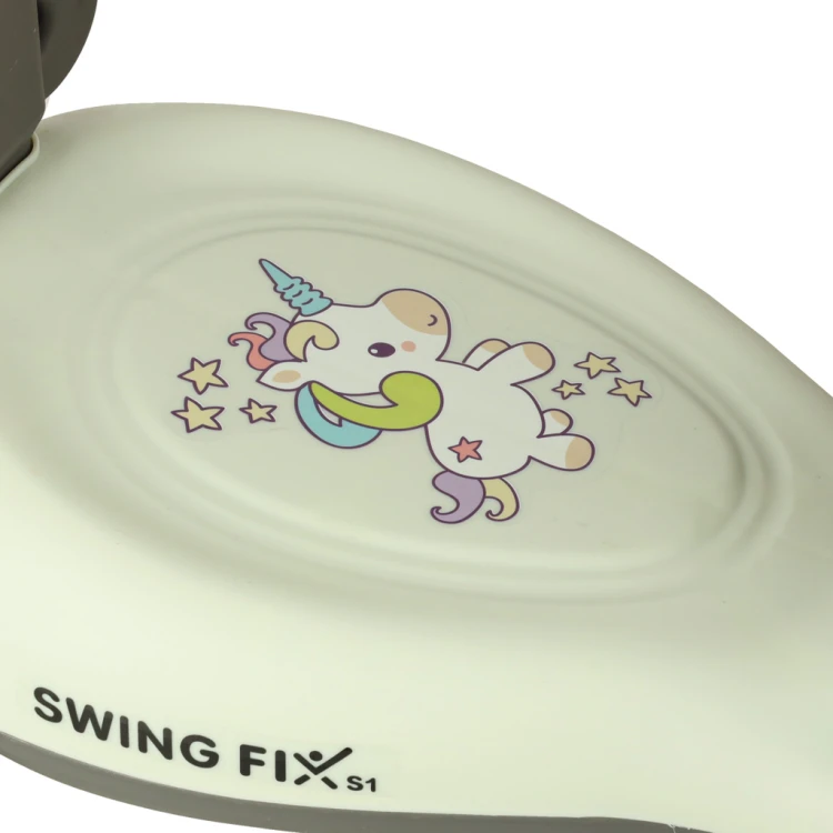 Jeździk grawitacyjny LED Swing FIX S1 skuter z rączką szary max 65kg