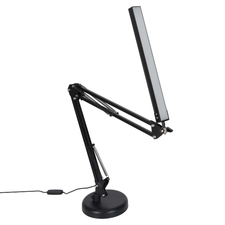 Lampka na biurko biurkowa LED USB obrotowy wysięgnik 2 sposoby mocowania
