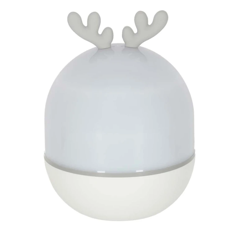 Lampka nocna projektor gwiazd LED USB obrotowy 6 motywów pilot jelonek