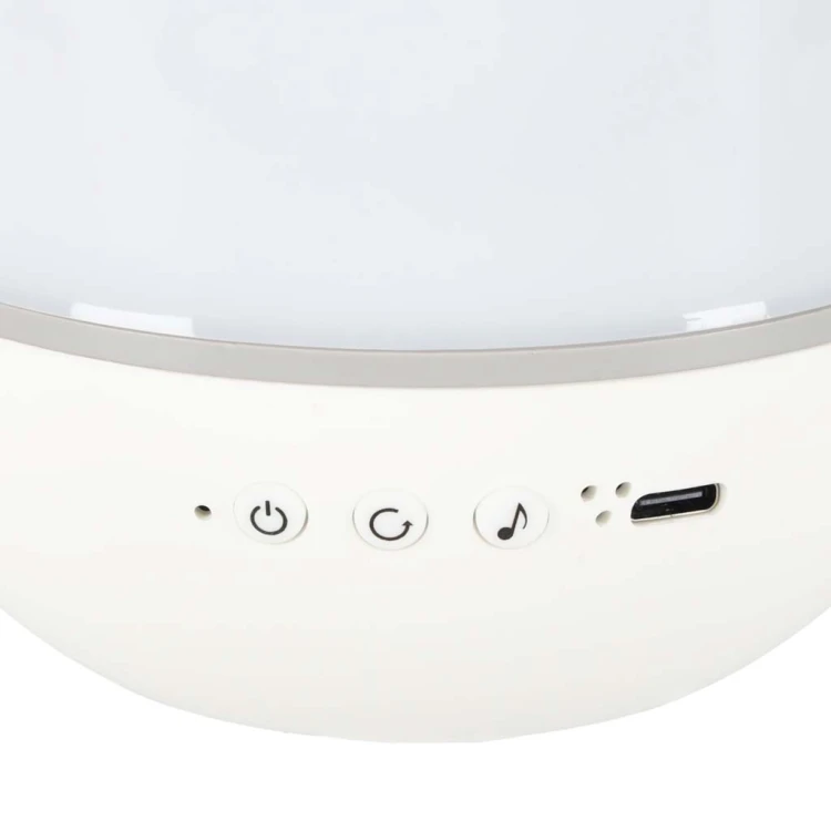 Lampka nocna projektor gwiazd LED USB obrotowy 6 motywów pilot jelonek