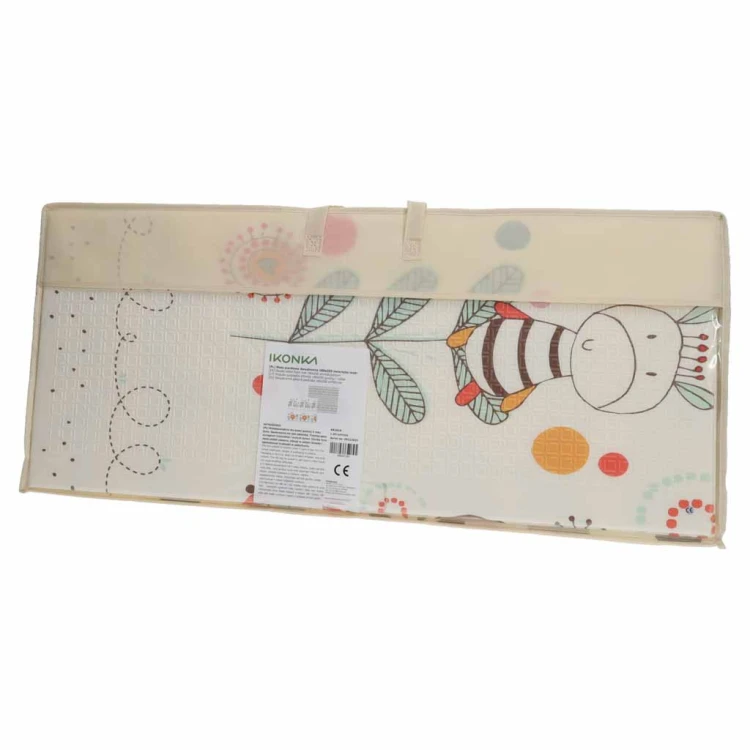Mata edukacyjna piankowa dwustronna składana 180x200cm zwierzęta wzór