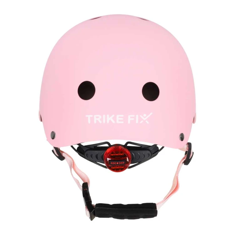 Kask rowerowy dla dziecka Trike Fix dziecięcy regulowany LED S 48-54cm różowy