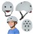 Kask rowerowy dla dziecka Trike Fix dziecięcy regulowany LED M 55-58cm szary ciemny